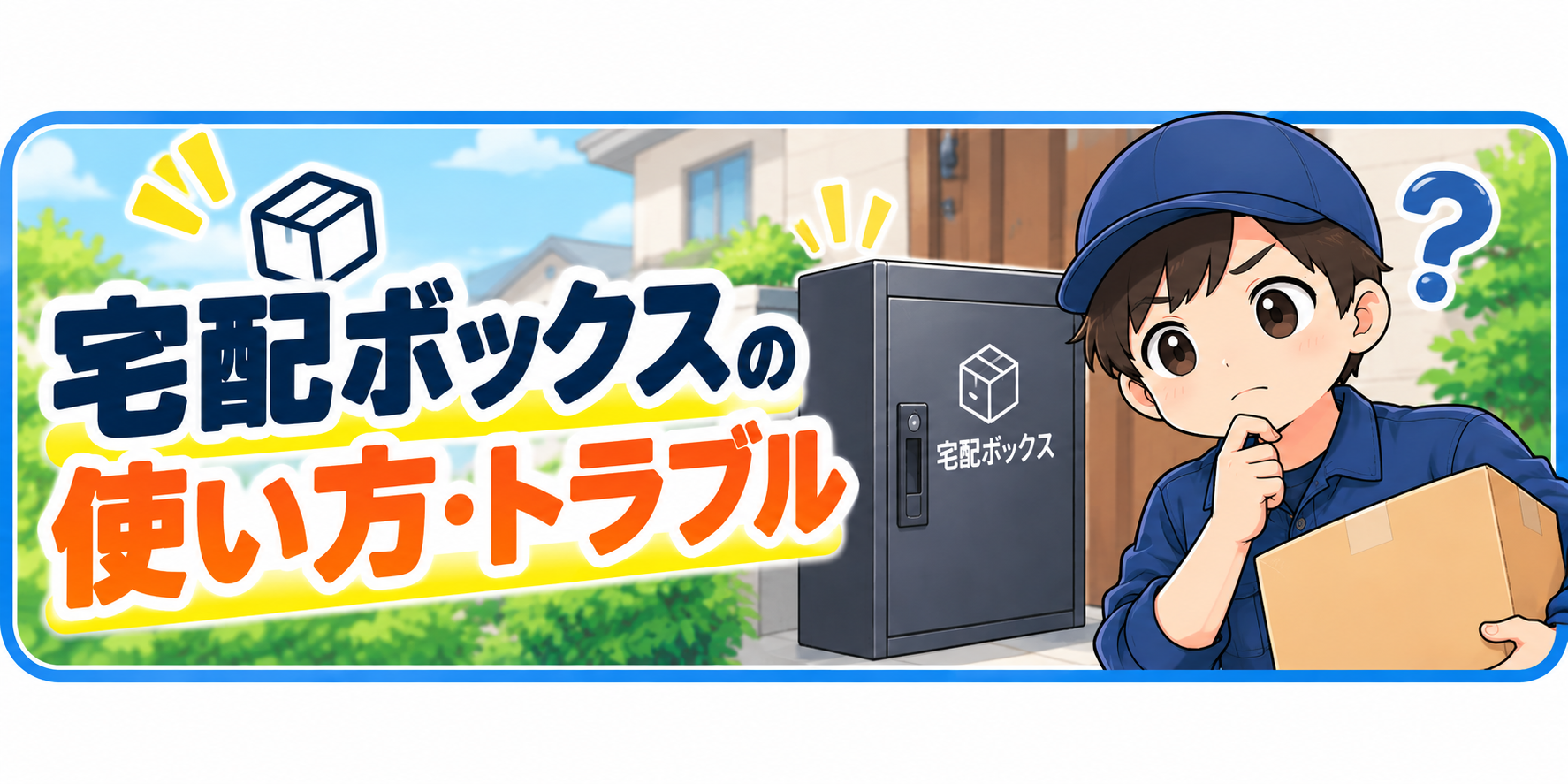 宅配ボックスの使い方・トラブル