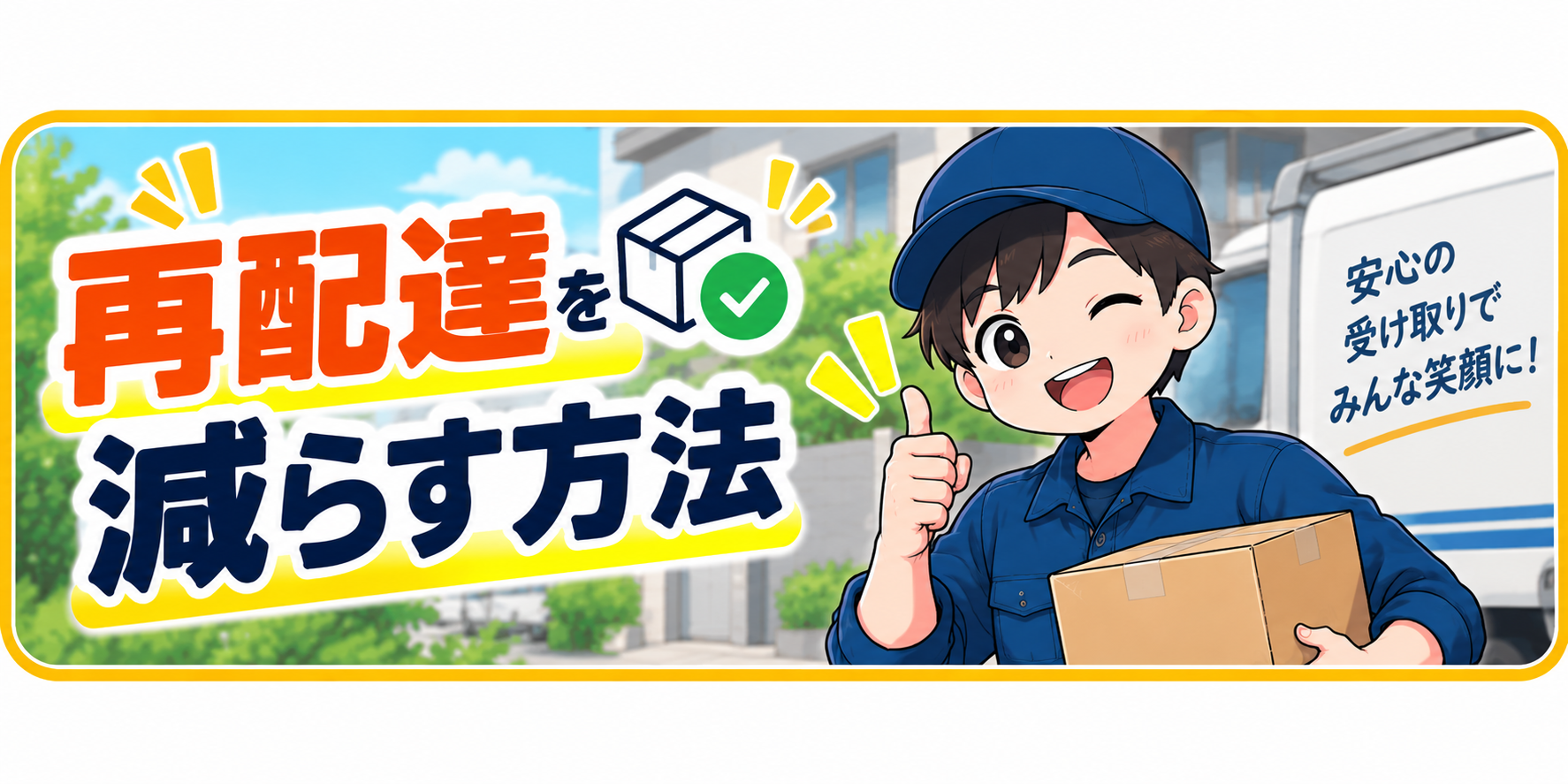 再配達を減らす方法