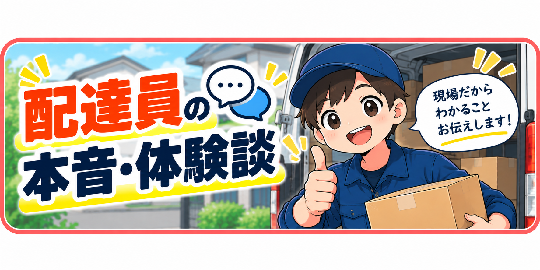 配達員の本音・体験談
